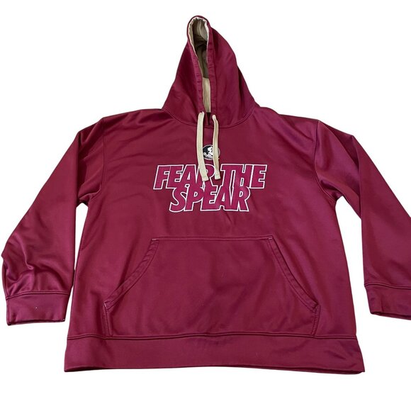 Florida State FSU Fear The Spear Maroon Hoodie Mens Size XL Seminoles Sweatshirt - Picture 1 of 5